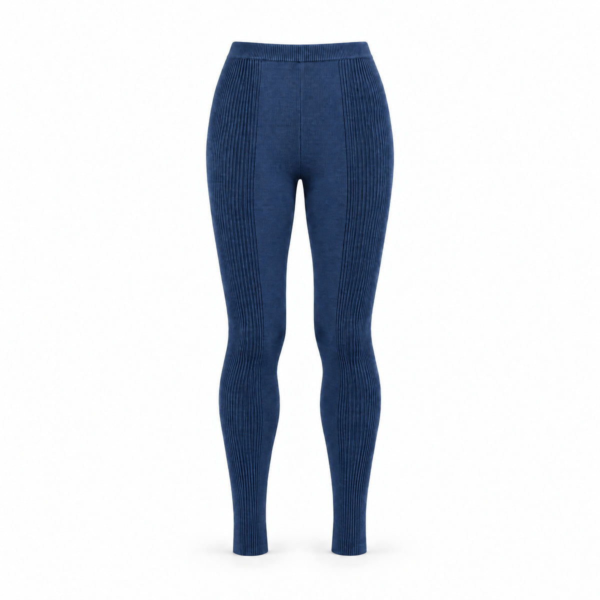 STANDISH. Jodi Tight in Ink Navy, a knit tight, front view #color_ink navy