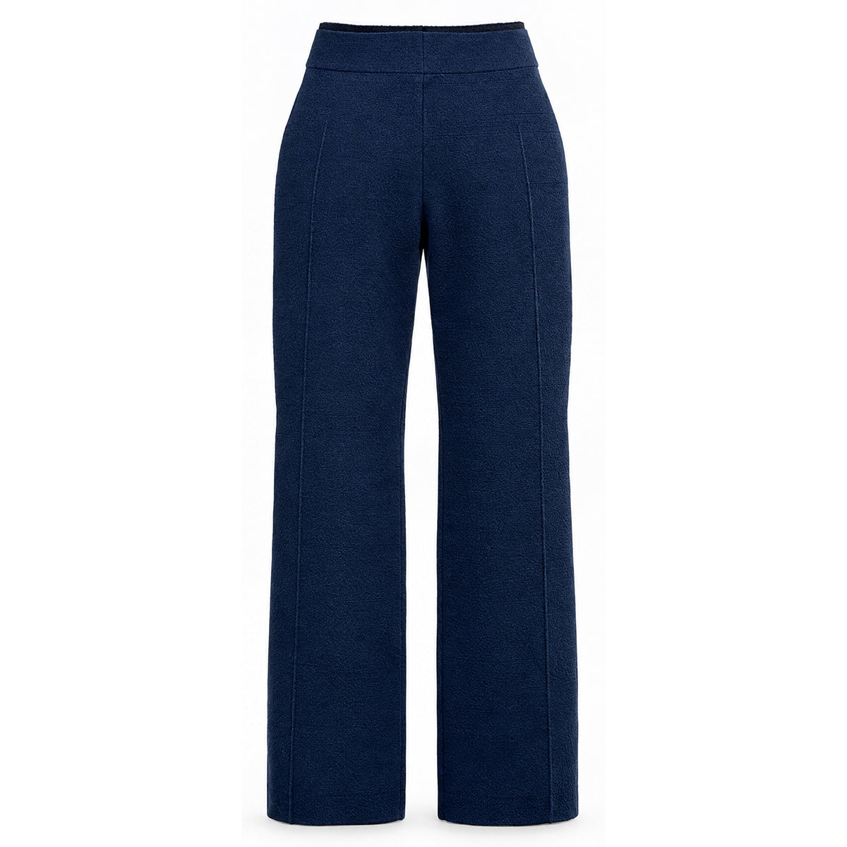 STANDISH. Lola Pant in Ink Navy, a knit pant, back view #color_ink navy