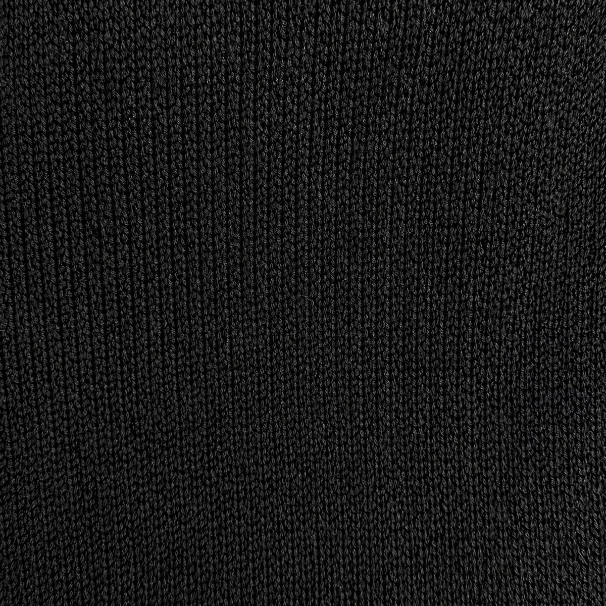 STANDISH. Jessica Coat in Carbon Black, close-up of the Organic Italian Supima cotton and mulberry silk knit #color_carbon black